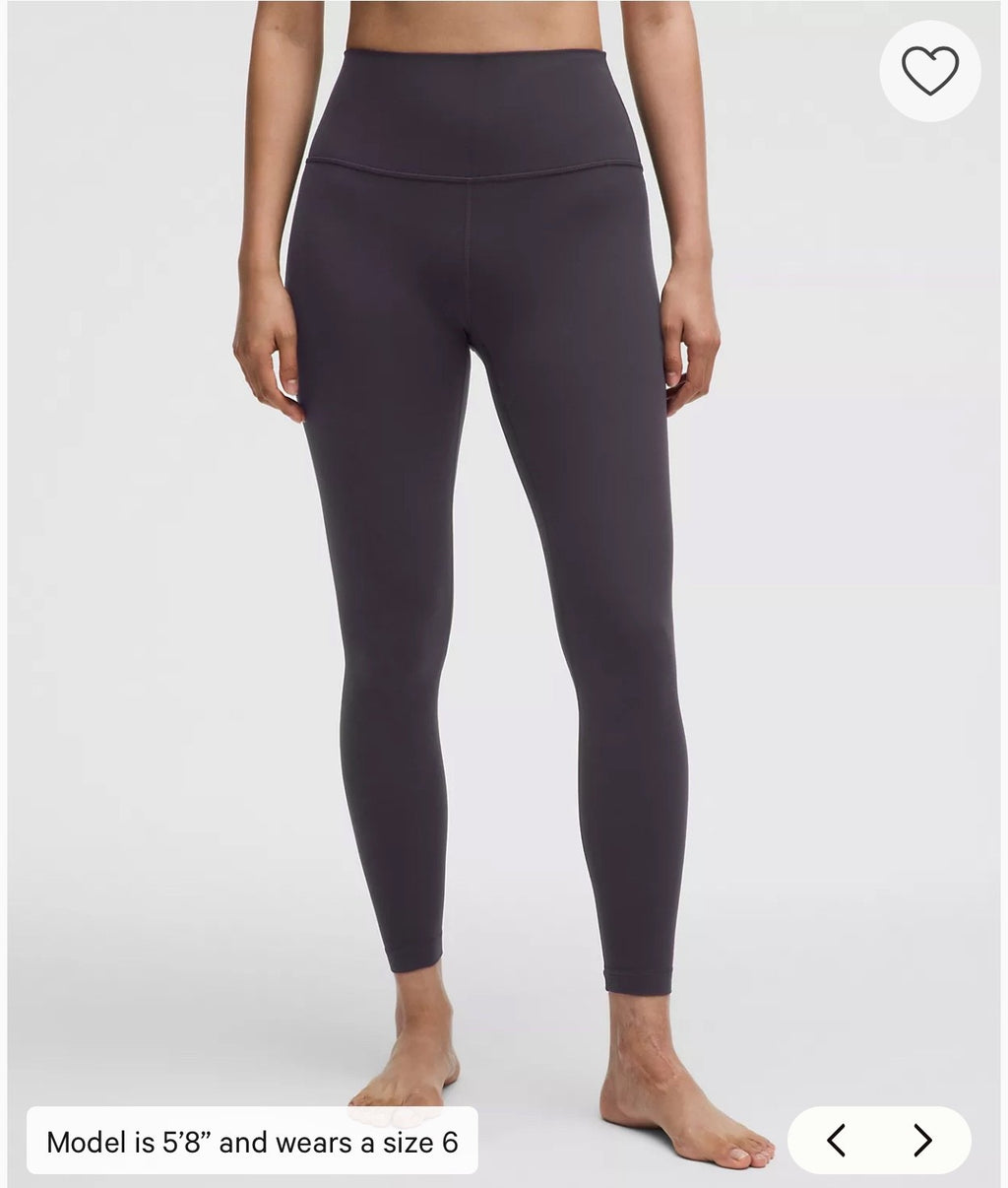 NWT Lululemon Align Yoga Pants Black 25" High Rise Leggings-