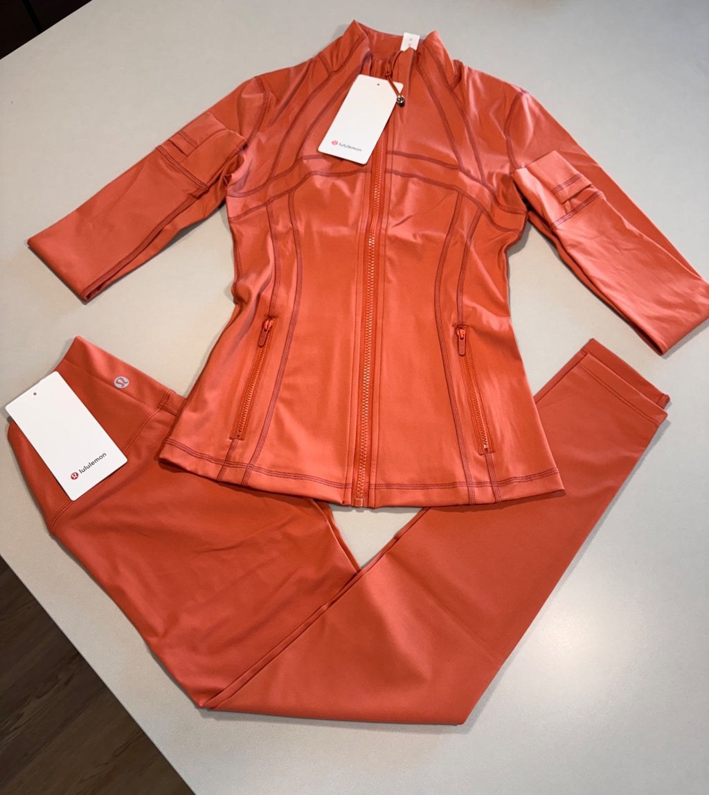 Burnt Orange I NWT  🏷️ I  LuLuLemon Athletica Define Women’s 2-Piece Set